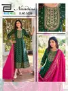 Nandini By Blue Hills Rayon Anarkali Gown With Dupatta Wholesale Online
